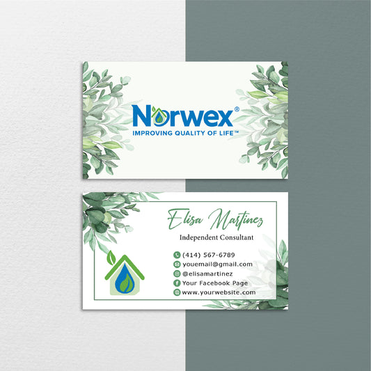 Personalized Norwex Business Card, Watercolor Norwex Business Cards NR36