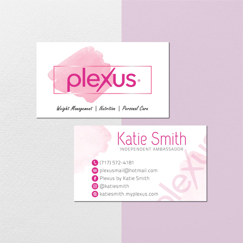 Personalized Plexus Business Cards, Printable Plexus Business Cards