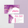 Personalized Plexus Business Cards, Printable Marble Plexus Business Cards PL07