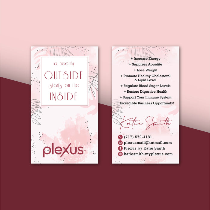 Personalized Plexus Business Cards, Printable Plexus Business Cards