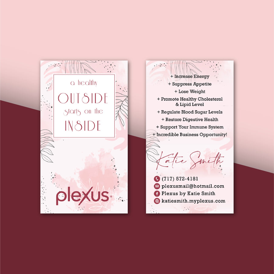 Personalized Plexus Business Cards, Printable Plexus Business Cards