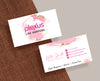 Plexus Business Card, Personalized Pink Plexus Business Cards PL03