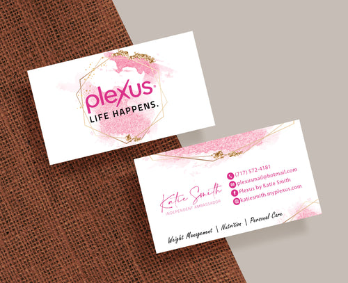 Personalized Plexus Business Cards, Printable Plexus Business Cards
