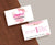 Plexus Business Card, Personalized Pink Plexus Business Cards PL03
