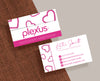 Plexus Business Cards, Personalized Pink Plexus Business Cards PL04