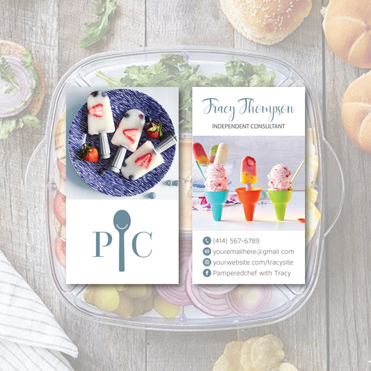 Colorfull Pampered Chef Business Card, Personalized Pampered Chef Business Cards PPC03