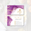Luxurious Purple Pampered Chef Business Card, Personalized Pampered Chef Business Cards PPC08
