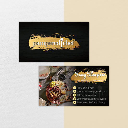 Restaurant Pampered Chef Business Card, Personalized Pampered Chef Business Cards PPC13