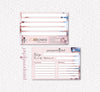 Personalized Pampered Chef Recipe Cards, Pampered Chef Business Card PPC19