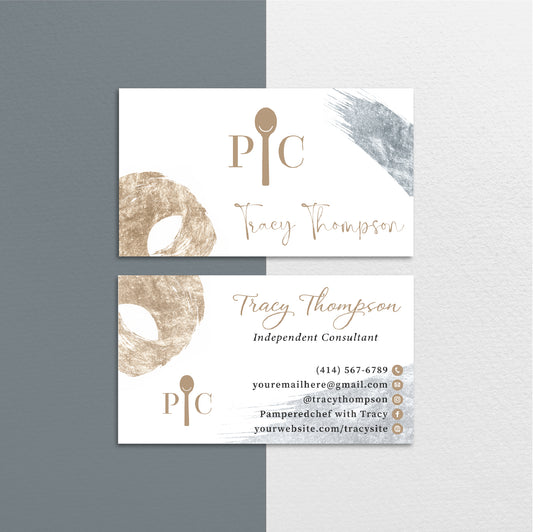 Luxury Pampered Chef Business Card, Personalized Pampered Chef Business Cards PPC22