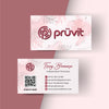 Pink Natural Pruvit Cards, Personalized Pruvit Business Cards, Pruvit QR Code Card PV11