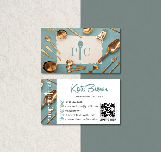 Pampered Chef Business Card, Personalized Pampered Chef Business Cards PPC24