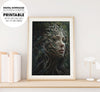 Forest Of Talking Trees, Living Trees Talking To A Young Woman In A Forest, Poster Design, Printable Art