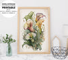 Calla Lily Lover Gift, Lily Fantasy, Watercolor Retro Style Of Lily Blossom