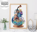 Fairy World In Magnificent Cello, Swirling Patterns And Shimmering