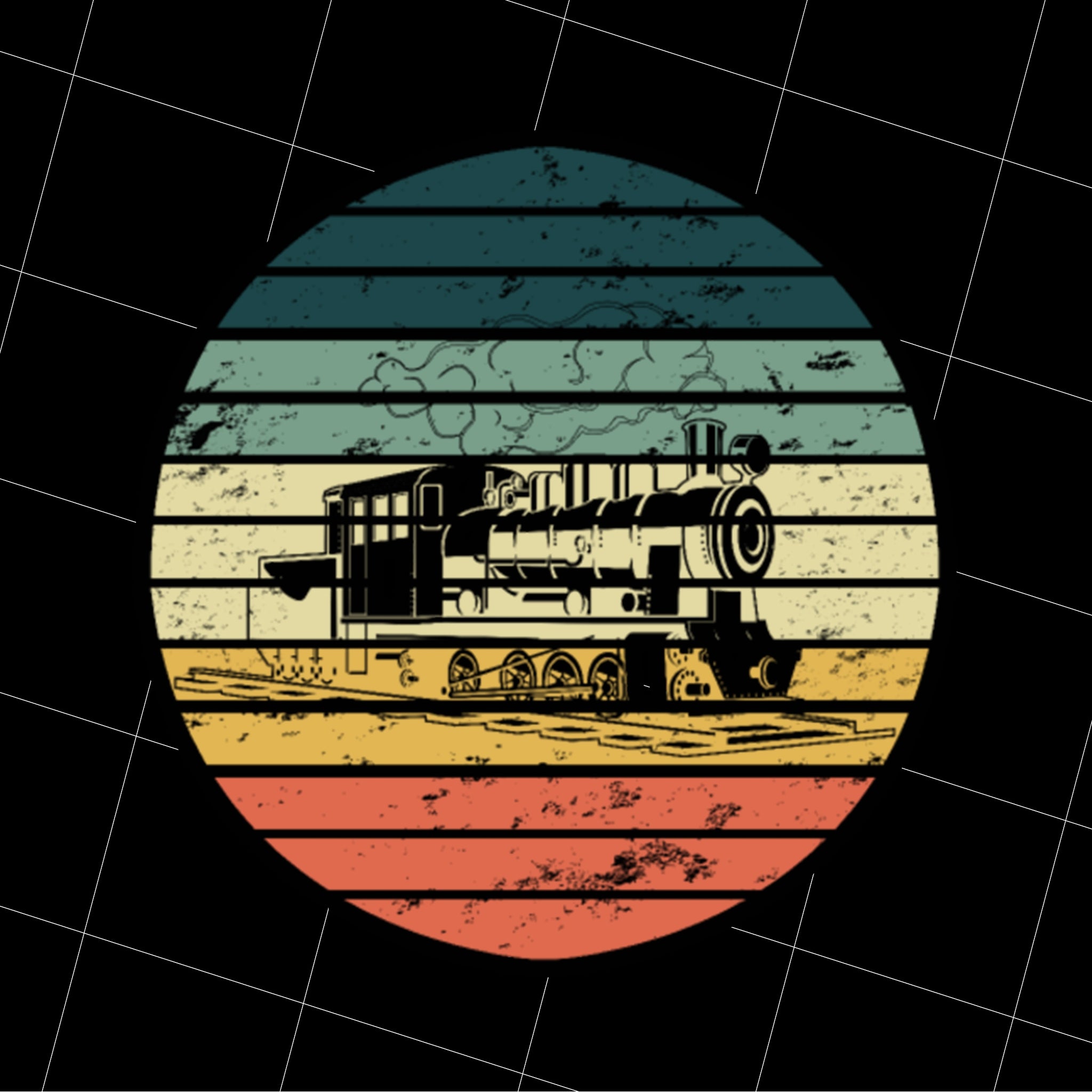 Railway Locomotive Steam Train Model Railroad Gift Birthday Retro Best Hobbies, Png Printable, Digital File