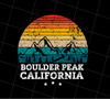 Retro BOULDER PEAK California, BOULDER PEAK Gift, Love Mountain, PNG Printable, DIGITAL File