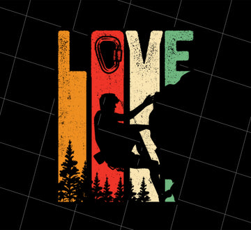 Retro Cool Rock Climbing Png, Mountain Climbing Tools Png, Png Printable, Digital File