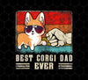 Retro Corgi, Best Corgi Dad Ever, Best Dog Dad Ever, Love Dad, Png Printable, Digital File