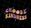 Retro Happy Face Choose Kindness Men Women Positive, Png Printable, Digital File
