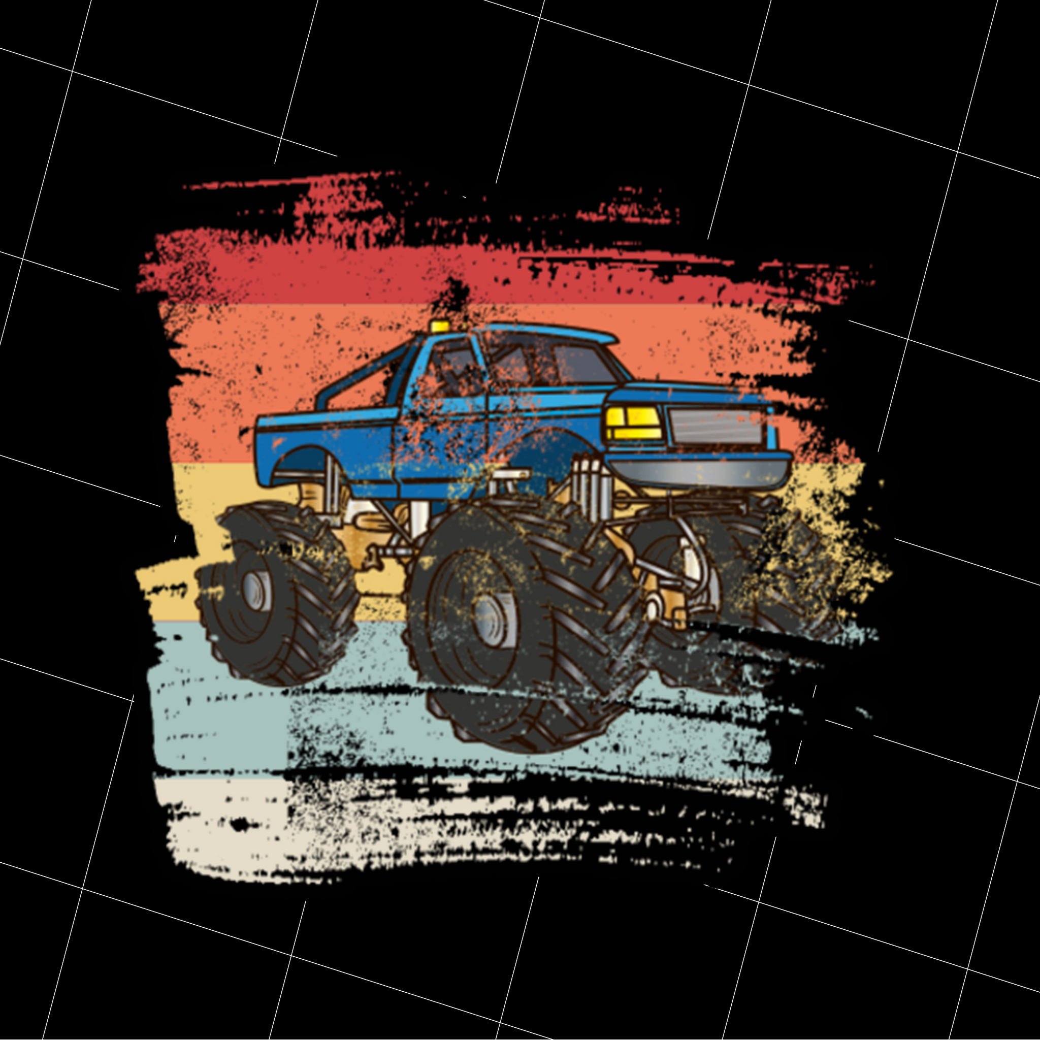 Retro Monster Truck Png, Gift For Monster Truck Png, Driver Lover Gift Png, Png Printable, Digital File