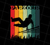 Retro Parkour Gift Athlete Parkour Freerunning Freerunners Gift, Png Printable, Digital File