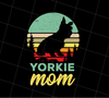 Retro Yorkie Mom Gift, Yorkie Lover Gifts, Mom Love Gift, PNG Printable, DIGITAL File