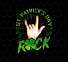 Rock Lover, St Patricks Day, Sign Of The Horns Hand Logo Gift, Png Printable, Digital File