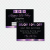 Editable Violet Lash Scentsy Birthday Card, Personalized Scentsy Business Cards SS13