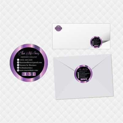 Editable Violet Lash Scentsy Marketing Bundle, Personalized Scentsy Full Kit Business Cards SS13