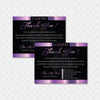Editable Violet Lash Scentsy Thank You Card, Personalized Scentsy Business Cards SS13