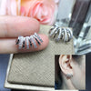 Claws Stud Earrings with Crystal, Stone Modern Design Fashion Versatile Accessories Women 2023 Jewelry