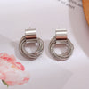Small Circle Pendant Earrings 2023 New Jewelry Fashion Wedding Party Earrings