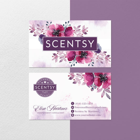 Scentsy Marketing Bundle, Personalized Scentsy Full Kit Business Cards SS06