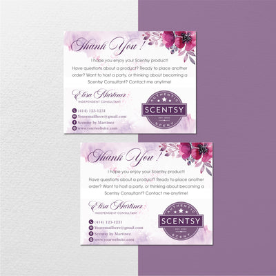 Scentsy Marketing Bundle, Personalized Scentsy Full Kit Business Cards SS06
