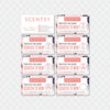 Pink Floral Scentsy Marketing Bundle, Personalized Scentsy Full Kit Business Cards SS12