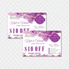 Purple Gold Scentsy Refer A Friend Cards, Personalized Scentsy Business Cards SS14