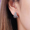 Claws Stud Earrings with Crystal, Stone Modern Design Fashion Versatile Accessories Women 2023 Jewelry
