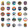 50 Pcs National Park Stickers, Sticker Decal Laptop Bicycle Guitar Skateboard Sticker Kid