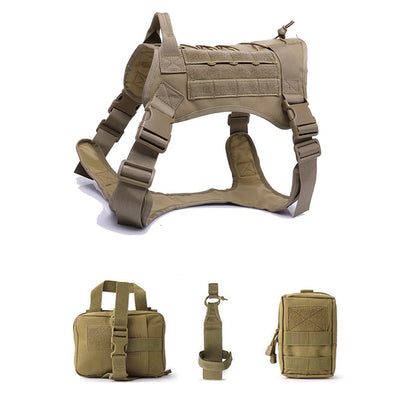 Tactical Dog Harnesses Pet Training Vest Dog Harness And Leash Set For Small Medium Big Dogs Walking Hunting Free Shipping Items