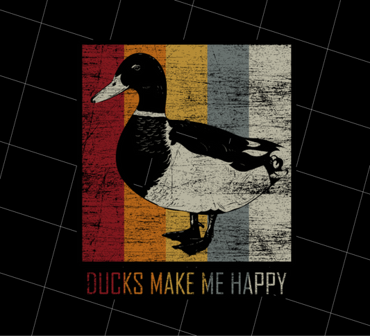 Special Duck Png, The Ducks Make Me Happy Retro, Duck Vintage, Png Printable, Digital File