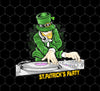 St Patrick's Day Leprechaun DJ, Love Patrick, Png Printable, Digital File