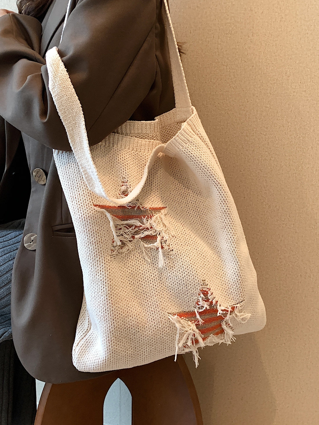 Elevate your office, college, or travel style with our Stylish Star Pattern Crochet Bag! This trendy bag is perfect for the business casual woman, featuring a unique star pattern design that adds a touch of elegance to any outfit. Stay organized and stylish on the go with our versatile bag.