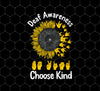 Sunflower Choose Kind Asl Language, Deaf Awareness, Png Printable, Digital File