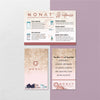 Pink Monat Marketing Bundle, Personalized Monat Full Kit Business Cards MN193
