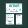 Blue Tree Watercolor BeautyCounter Marketing Bundle, Personalized BeautyCounter Business Cards BC42