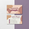 Minimalist Tastefully Simple Business Card, Personalized Tastefully Simple Business Cards TS04