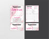 Pink Tupperware Marketing Bundle, Personalized Tupperware Full Kit Business Cards TW08