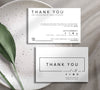 Luxury Thanks Card Template, Editable Thank You Card Editable, Canva Template, Digital Download TY08