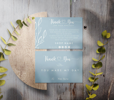 DIY Thank You Card Template, Minimalist Thank You Card Editable, Canva Template, Digital Download TY03